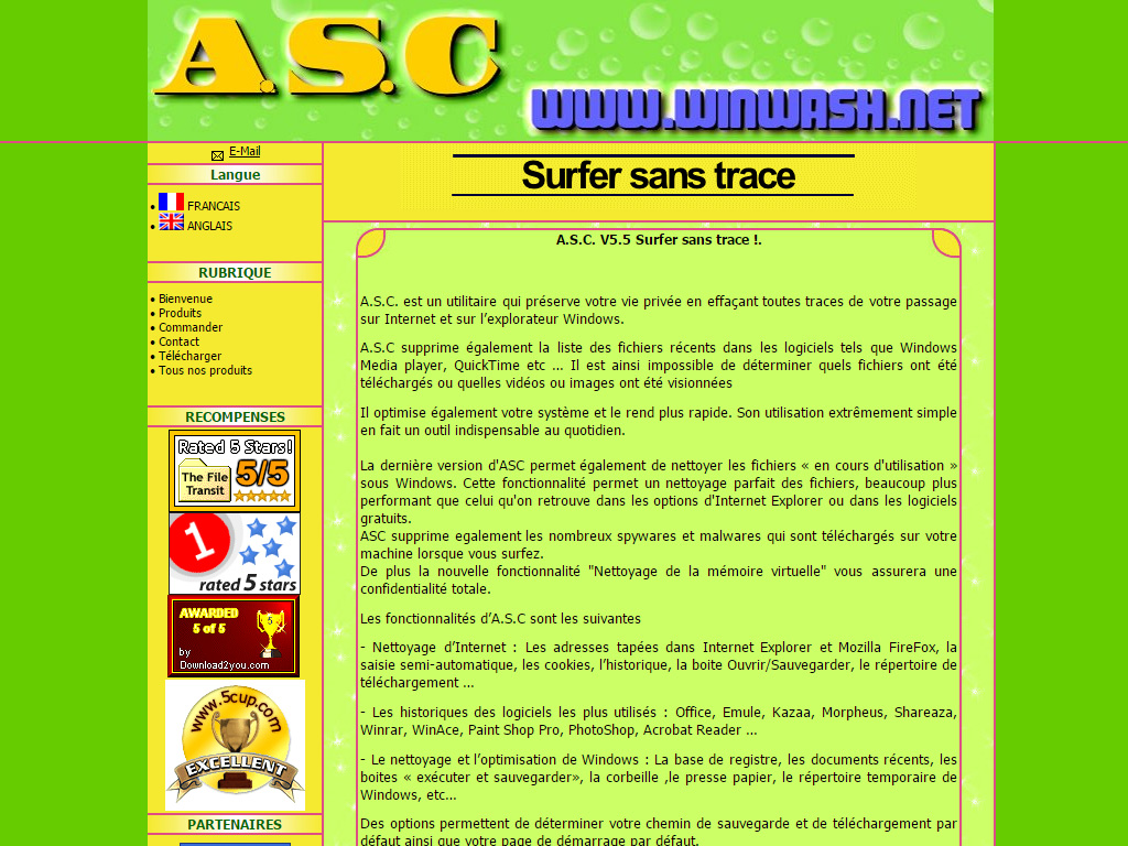 ASC - Surfez sans trace